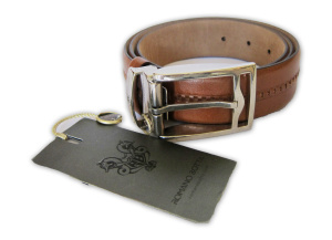 Фото товара Ремень рыжий Romano Botta, артикул: 4193 Ремені