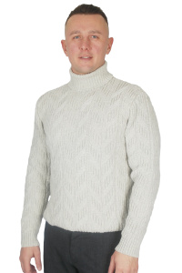 Фото Гольф теплий світло-сірий MCR артикул: 11350-1 Светри , Кофти поло