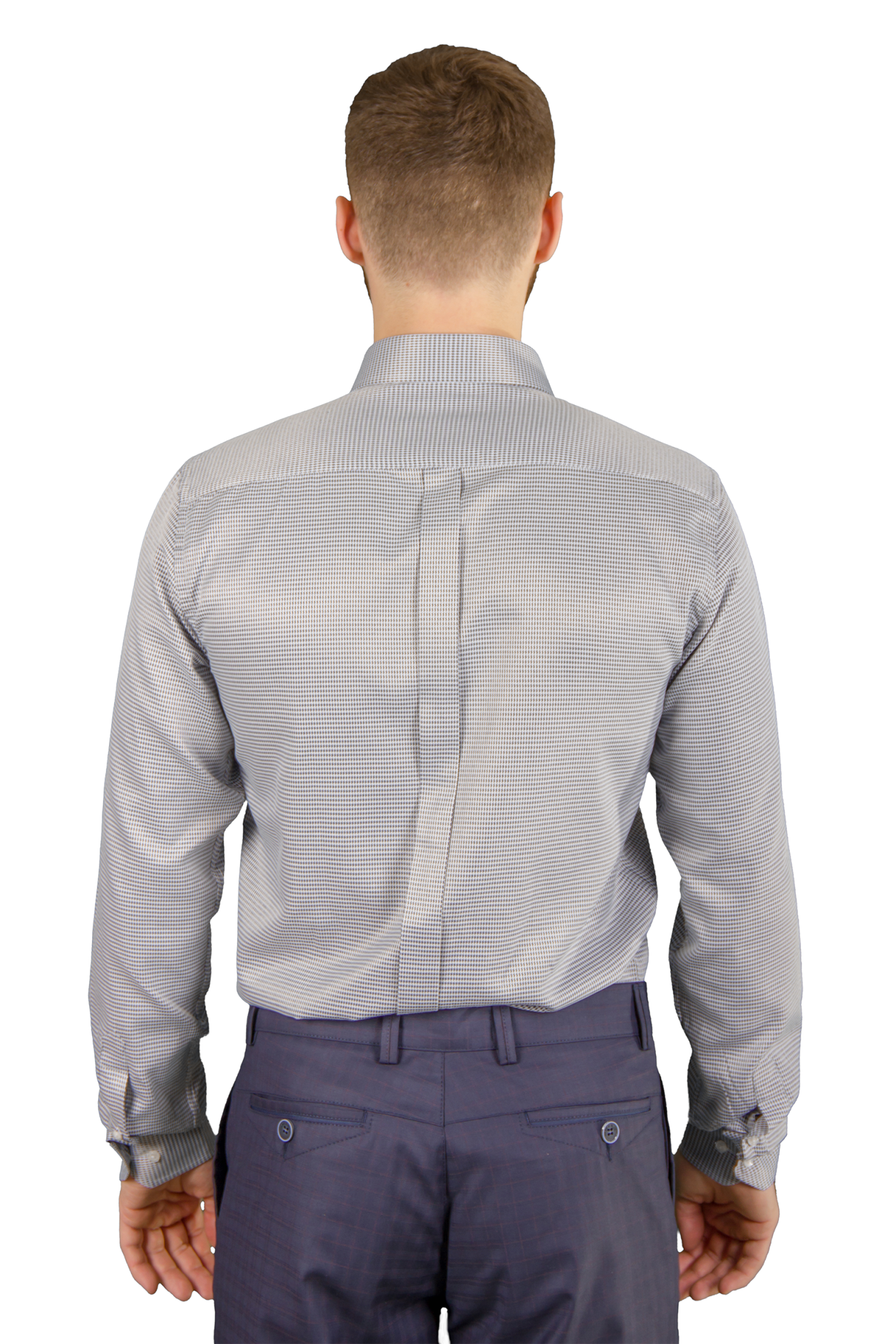 Рубашка серая в чёрный рисунок DANIEL GIOVVANI