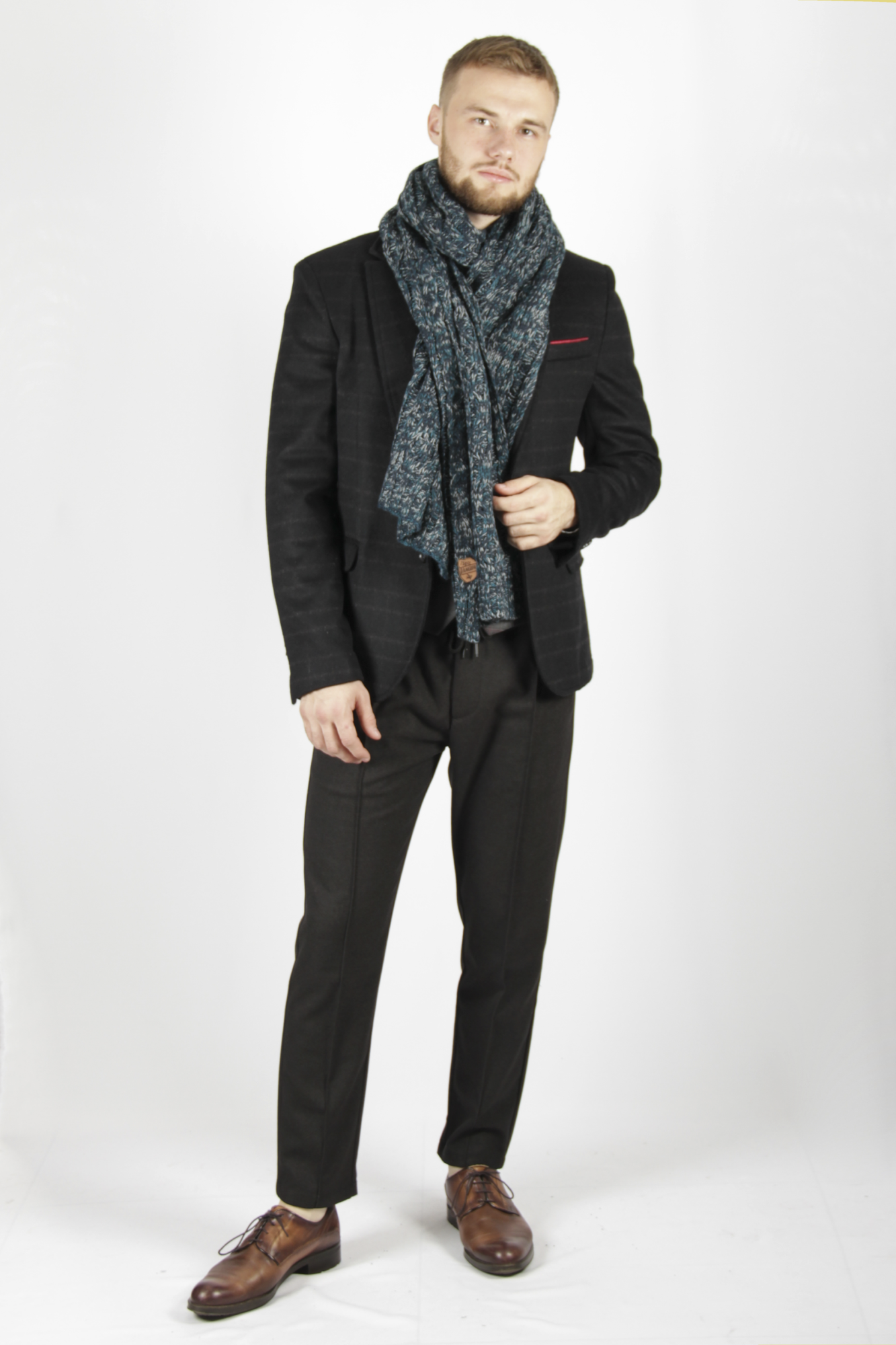 Брюки серые пояс  на резинке GIANNI LUPO