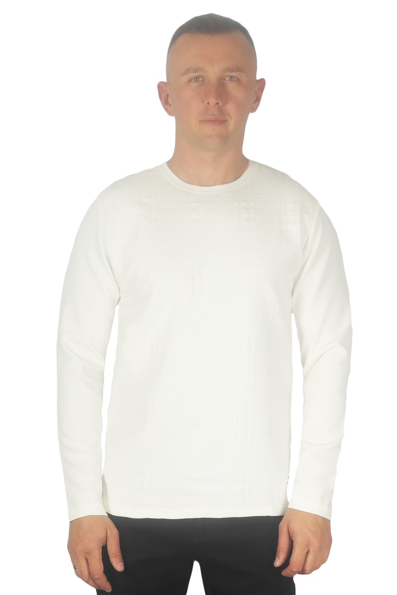 Кофта трикотажная белаяв квадрат  COONLESS