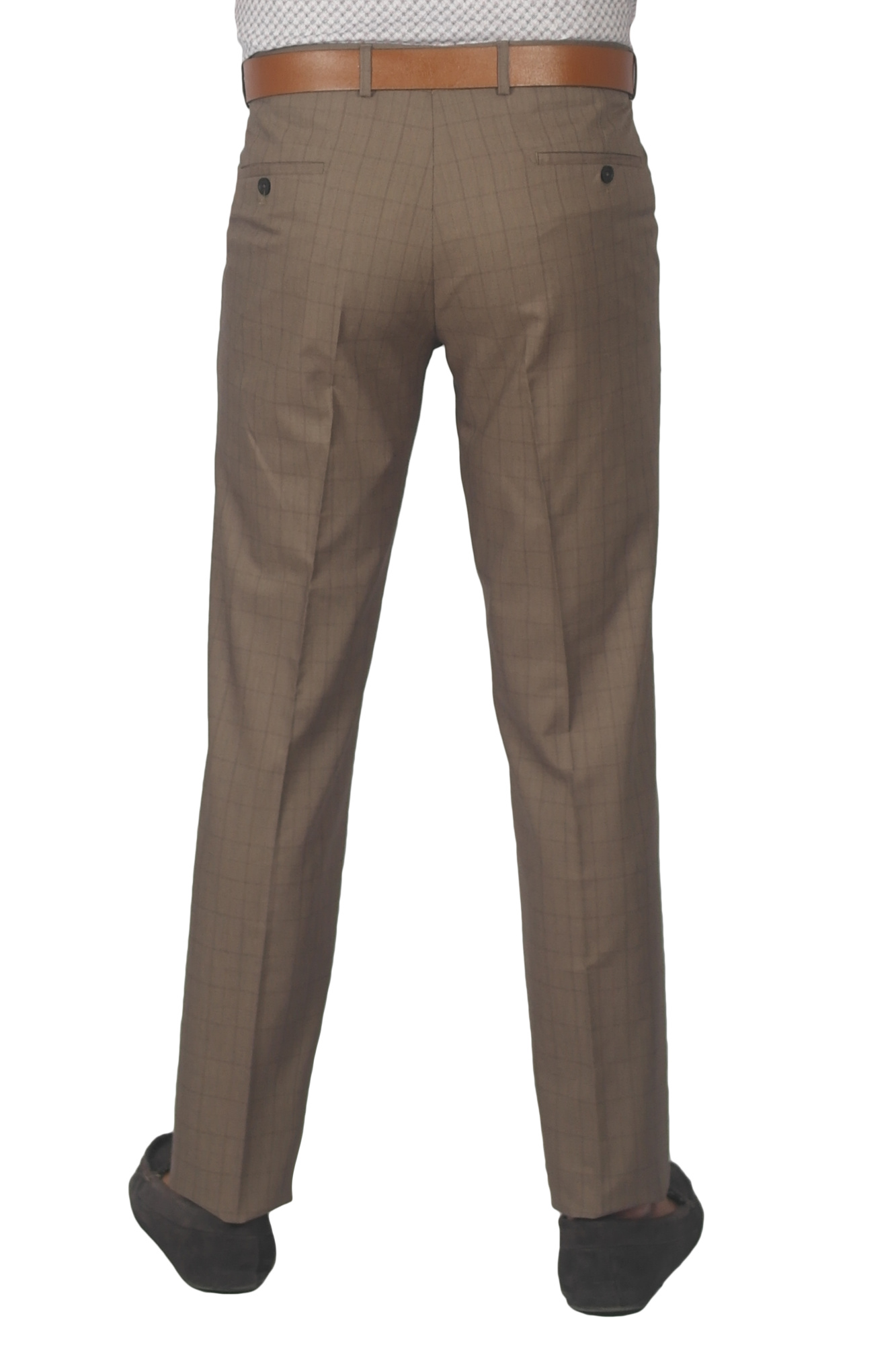 Брюки коричневые в клетку  MCR