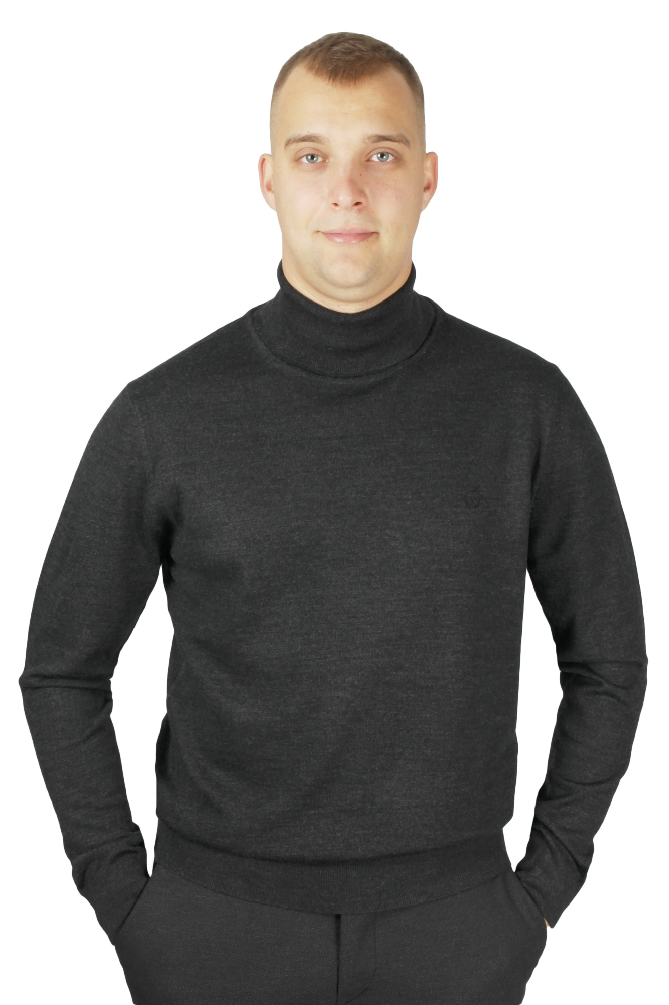 Светр гольф темно-сірий  WHITE HOUSE