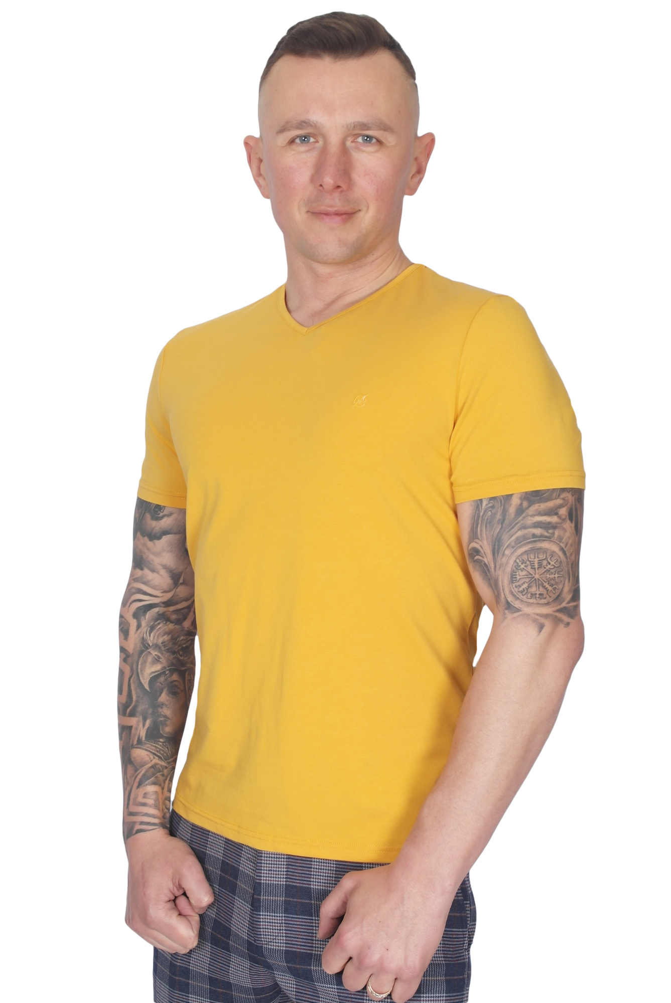 Футболка жовта з мисіком однотонна MCR