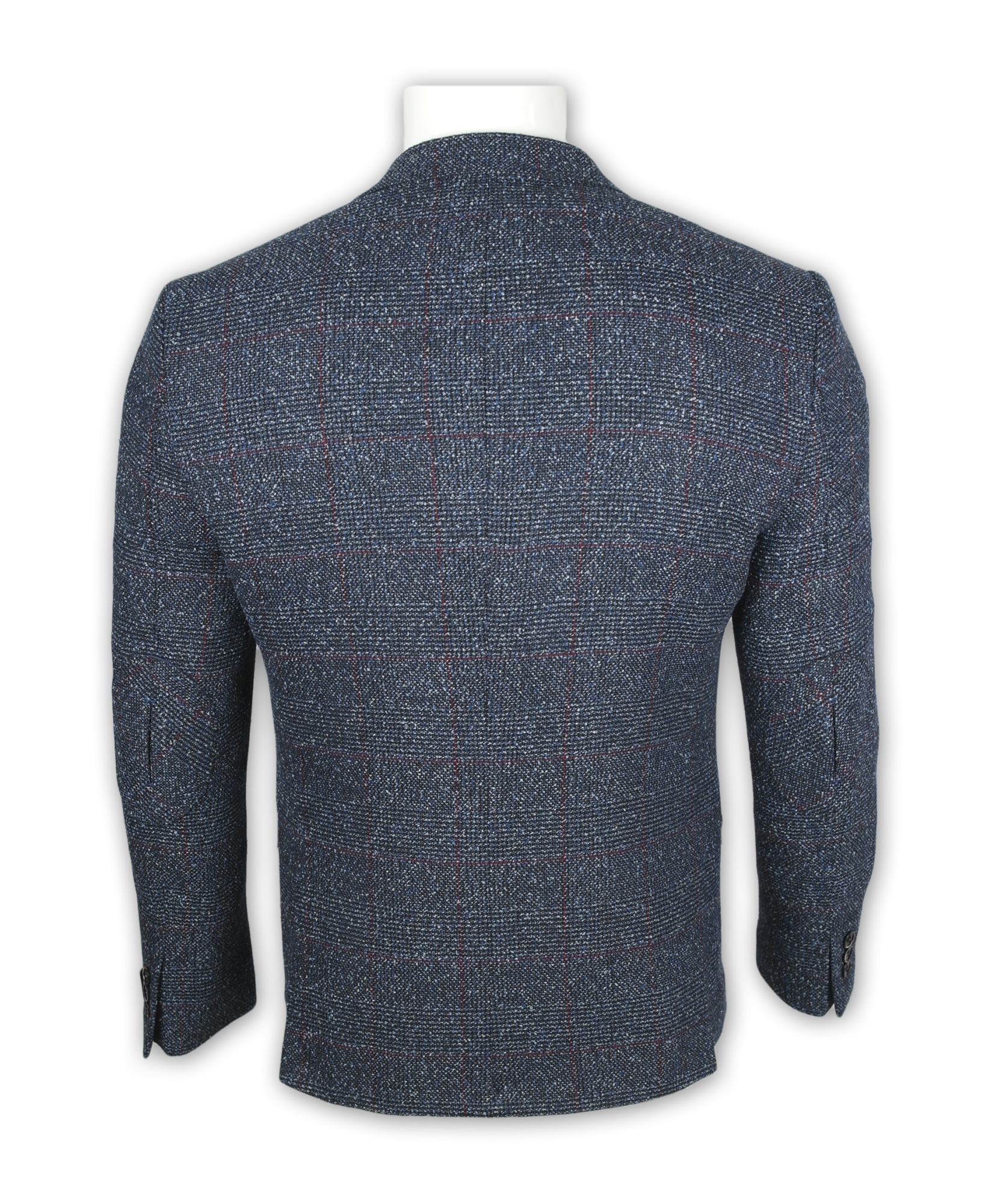 Пиджак синий меланж крупная клетка OLIVER MANCINI