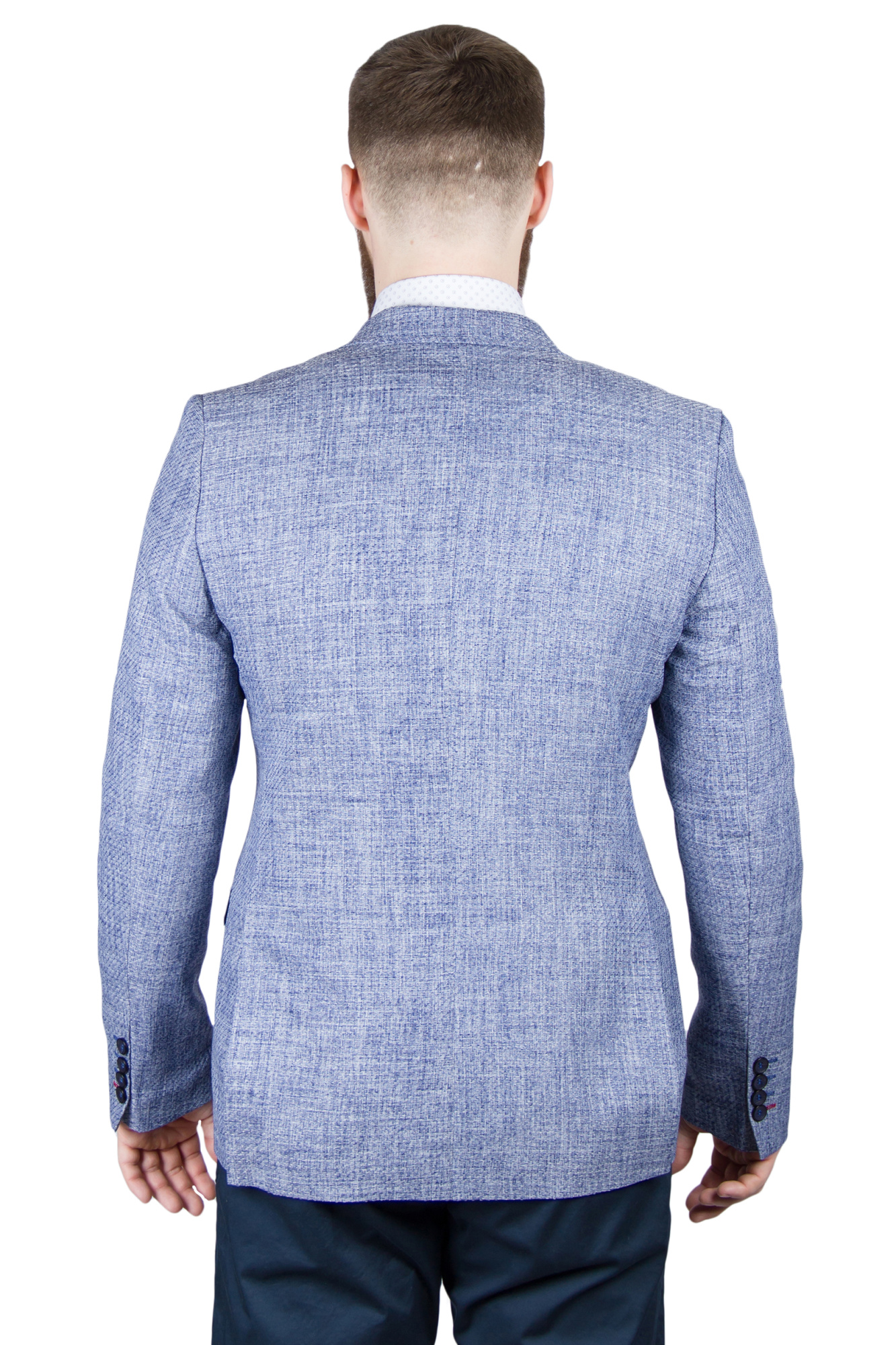 Пиджак голубой текстурная ткань TONY CASSANO