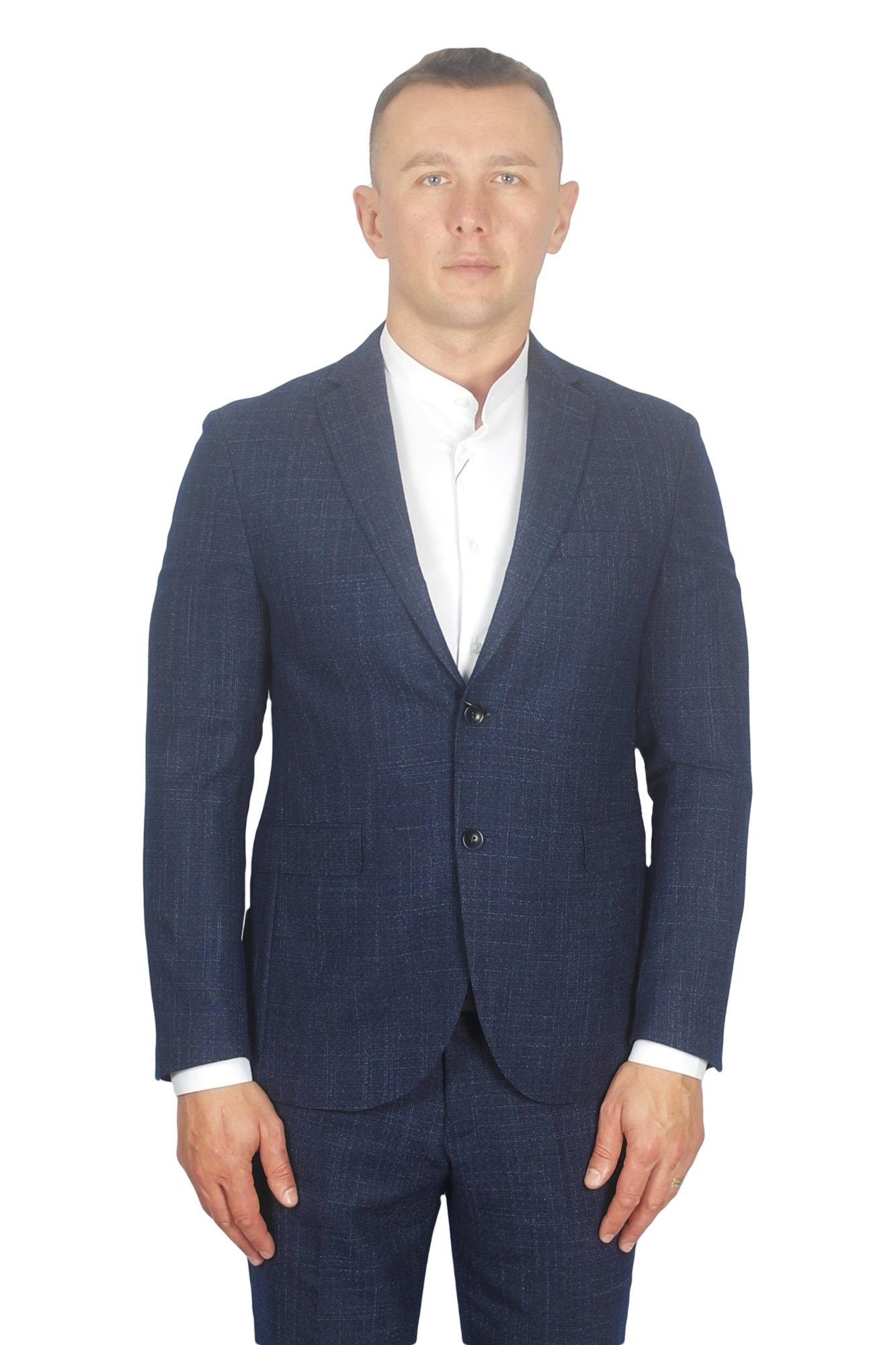 Костюм синий текстурная ткань ENRICO CERINI