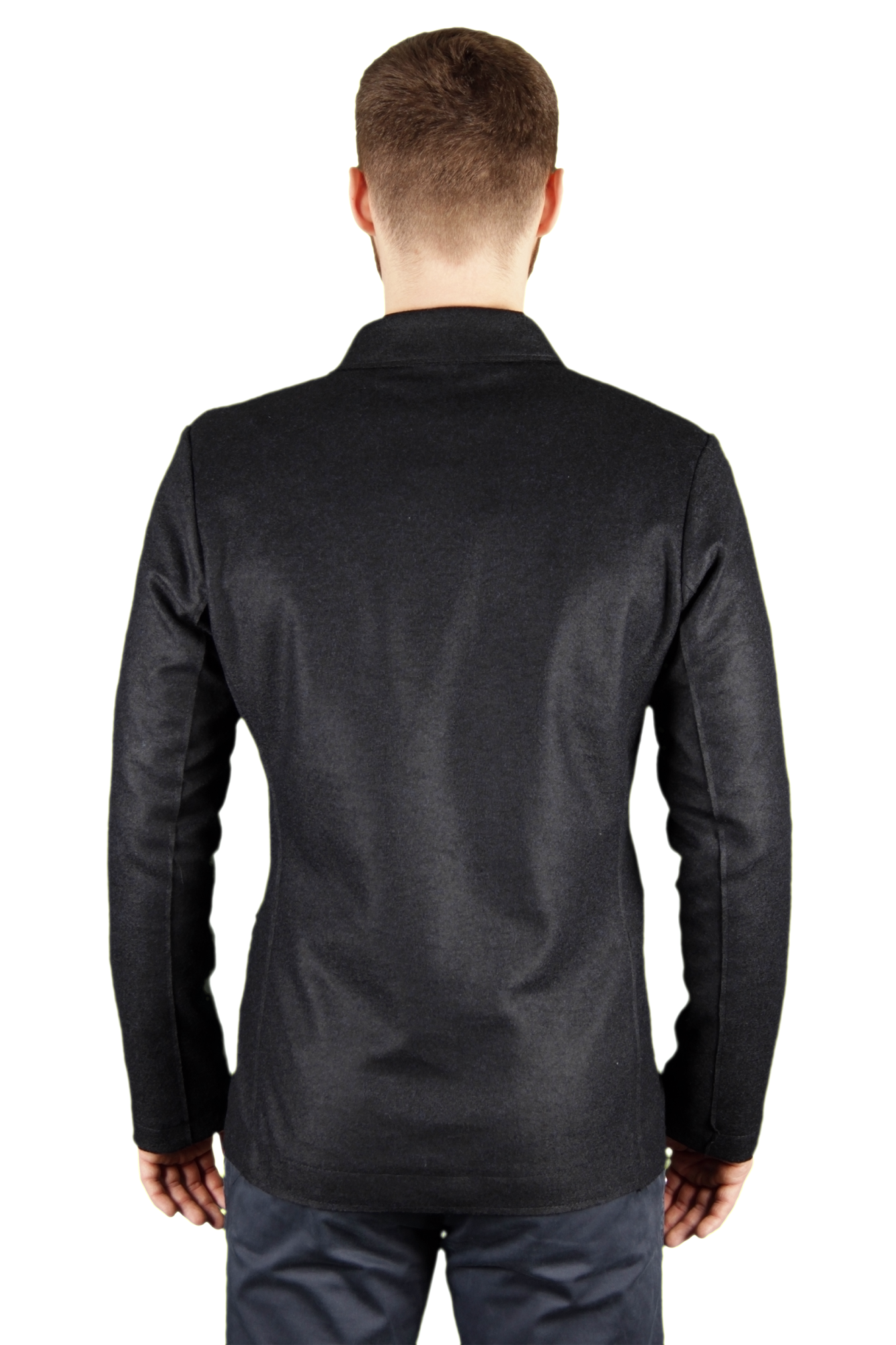 Пиджак тёмно-синий трикотажный  BLOCK ELEVEN