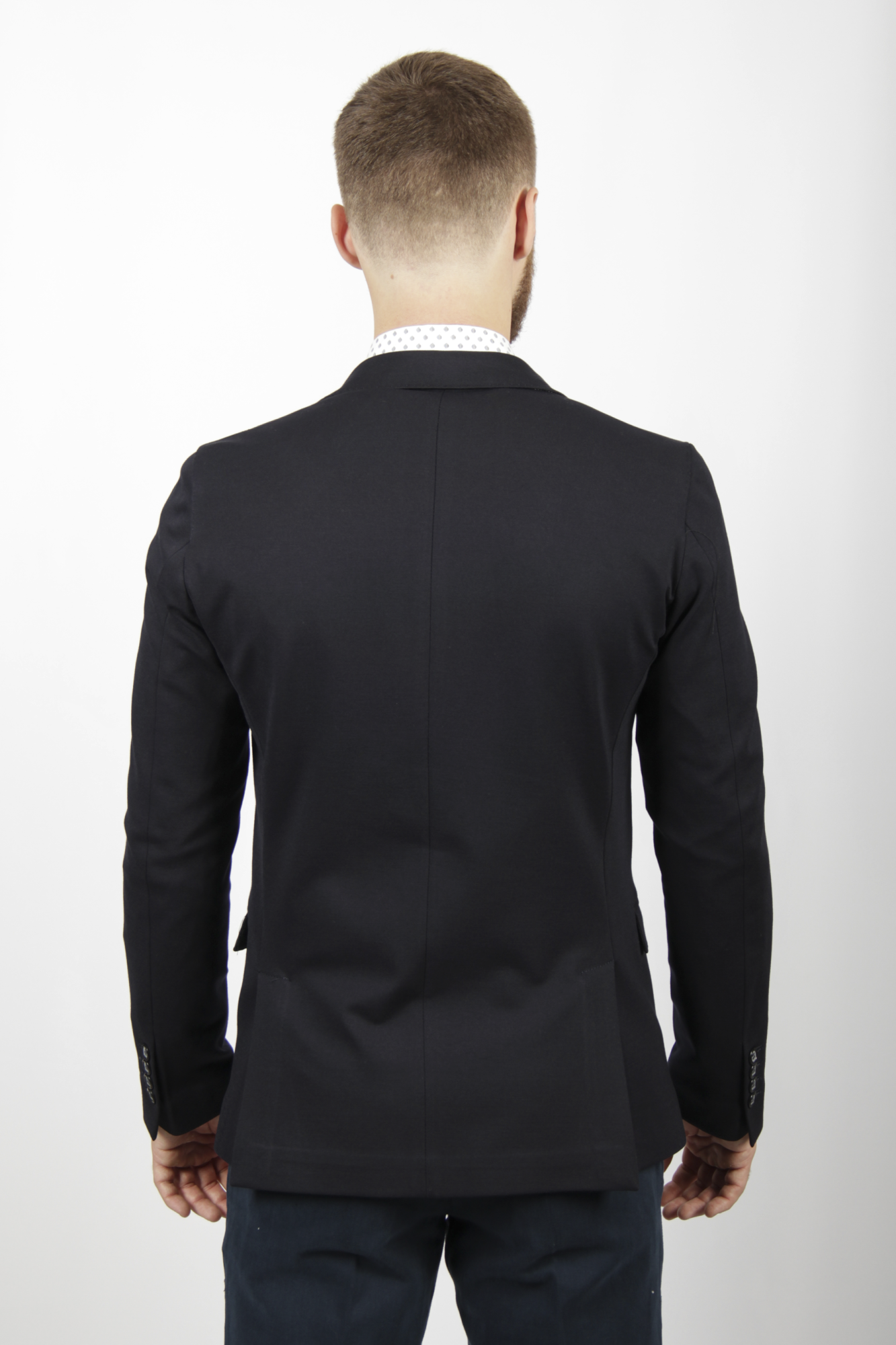 Пиджак тёмно-синий трикотаж MULISH