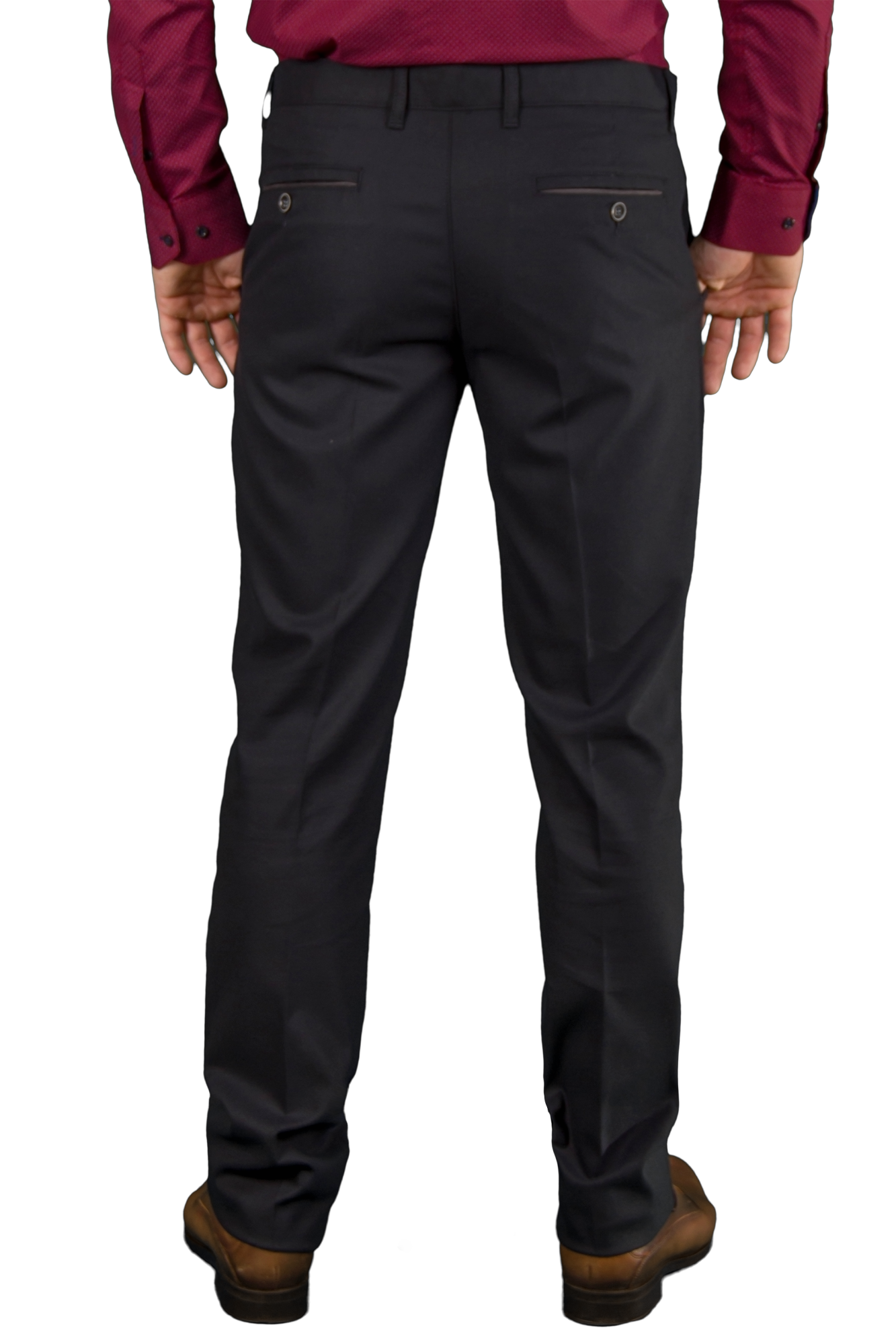 Брюки тёмно-синие однотонные  OLIVER MANCINI