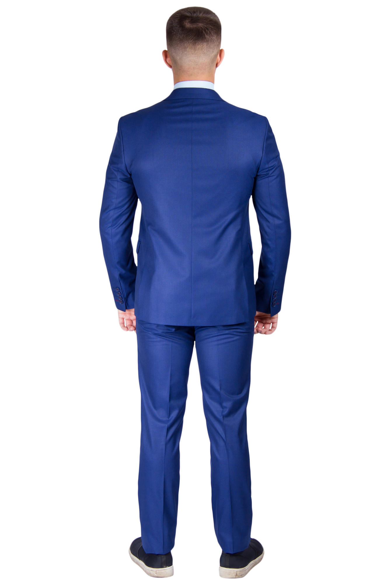 Костюм синий текстурный узор MASSIMO MORARDI